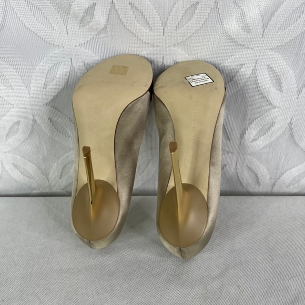 Stella McCartney Two‎ Colors Satin Pumps Golden Metallic Size 9 - Picture 12 of 15